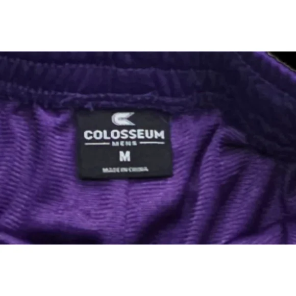 LSU Tigers Colosseum Athletic Shorts Mens M Purple NCAA Basketball Gym Training - Picture 3 of 11